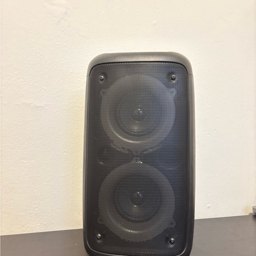 Dual Driver Black Portable Speaker